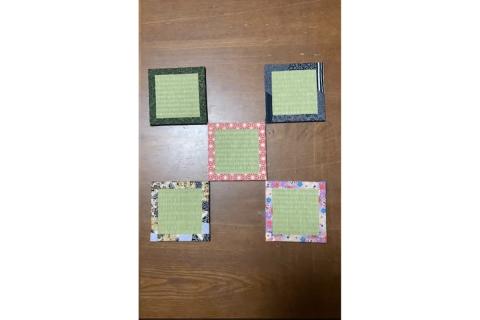 畳細工コースター ランダム5枚セット 四角形