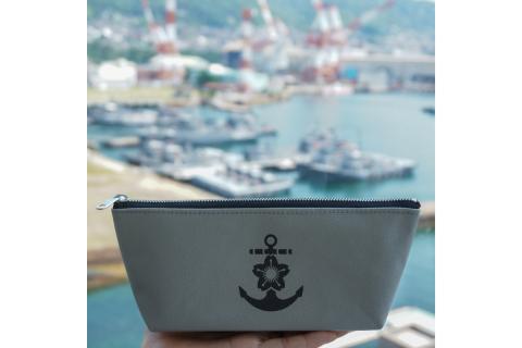HUG森野艦船帆布ペンポーチ（イカリマーク）