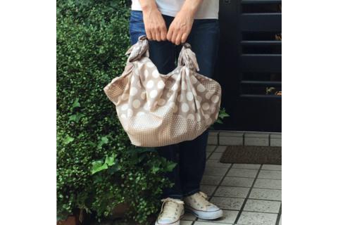 ウオーク社　ふろしきハンドライトセットM（ストライプ/レッド）（ハンドル色：キャメル）