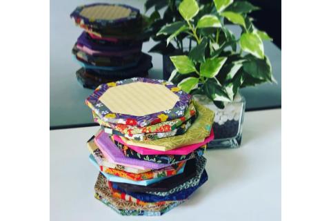 畳細工コースター ランダム5枚セット 八角形