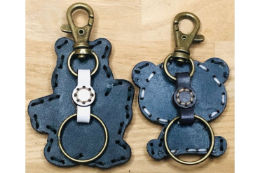 ヤブ＆zooパンダ レザーキーホルダーセット