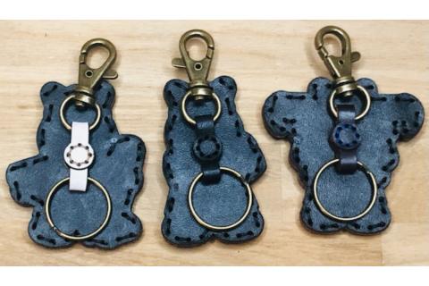 ヤブ3点  レザーキーホルダーセット