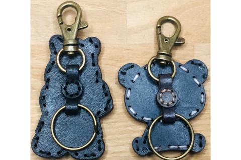 ヤブver2&zooパンダ レザーキーホルダーセット