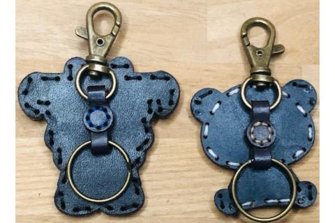 ヤブver3&zooパンダ レザーキーホルダーセット