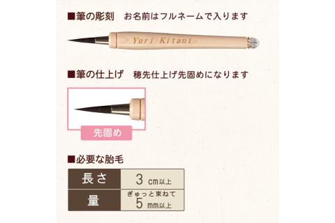 赤ちゃんの筆 「ミニカプセルピンク」 お仕立て券