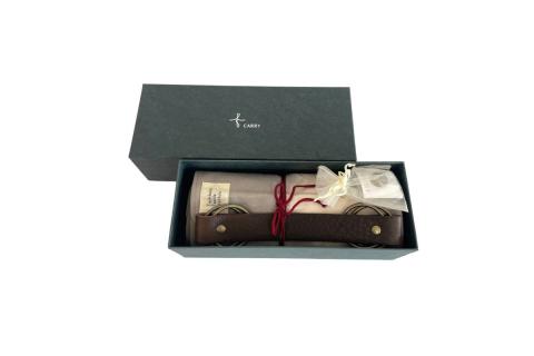 ウオーク社　Fキャリーふろしきハンド尾道帆布草木染めセット（蜘蛛絞り染め）