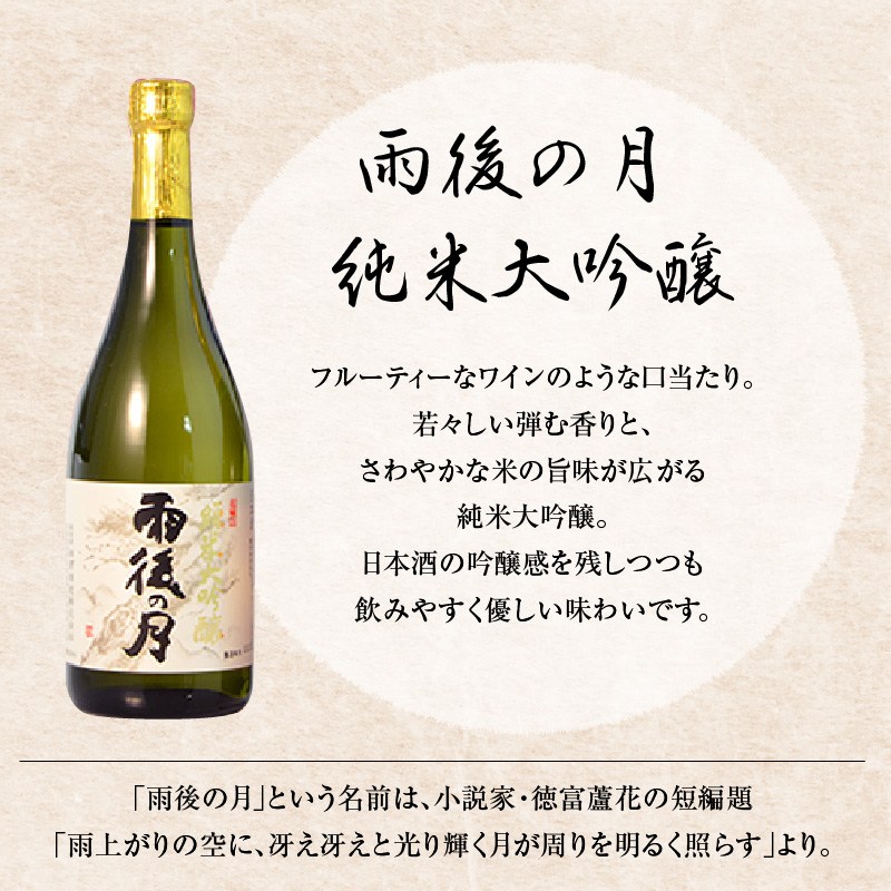 雨後の月 純米大吟醸・華鳩 貴醸酒 セット