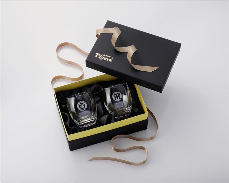 阪神タイガース 八角グラス／ペア　ku186-013-r