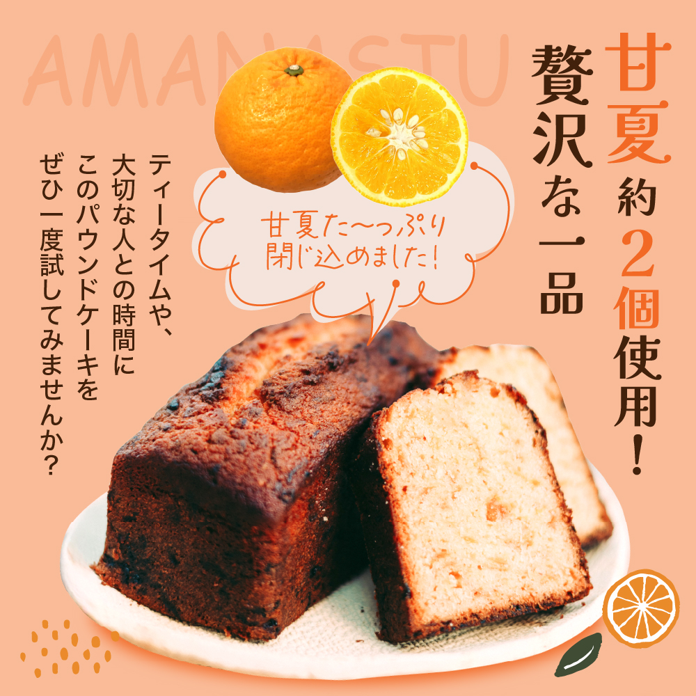 甘夏のパウンドケーキ 1本 広島県 呉市 ku210-001-r