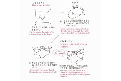 ウオーク社　お包みtomekoセットＡ（はと、 折鶴）