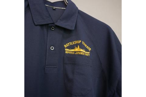 ポロシャツ【戦艦大和】ブラック　Lサイズ