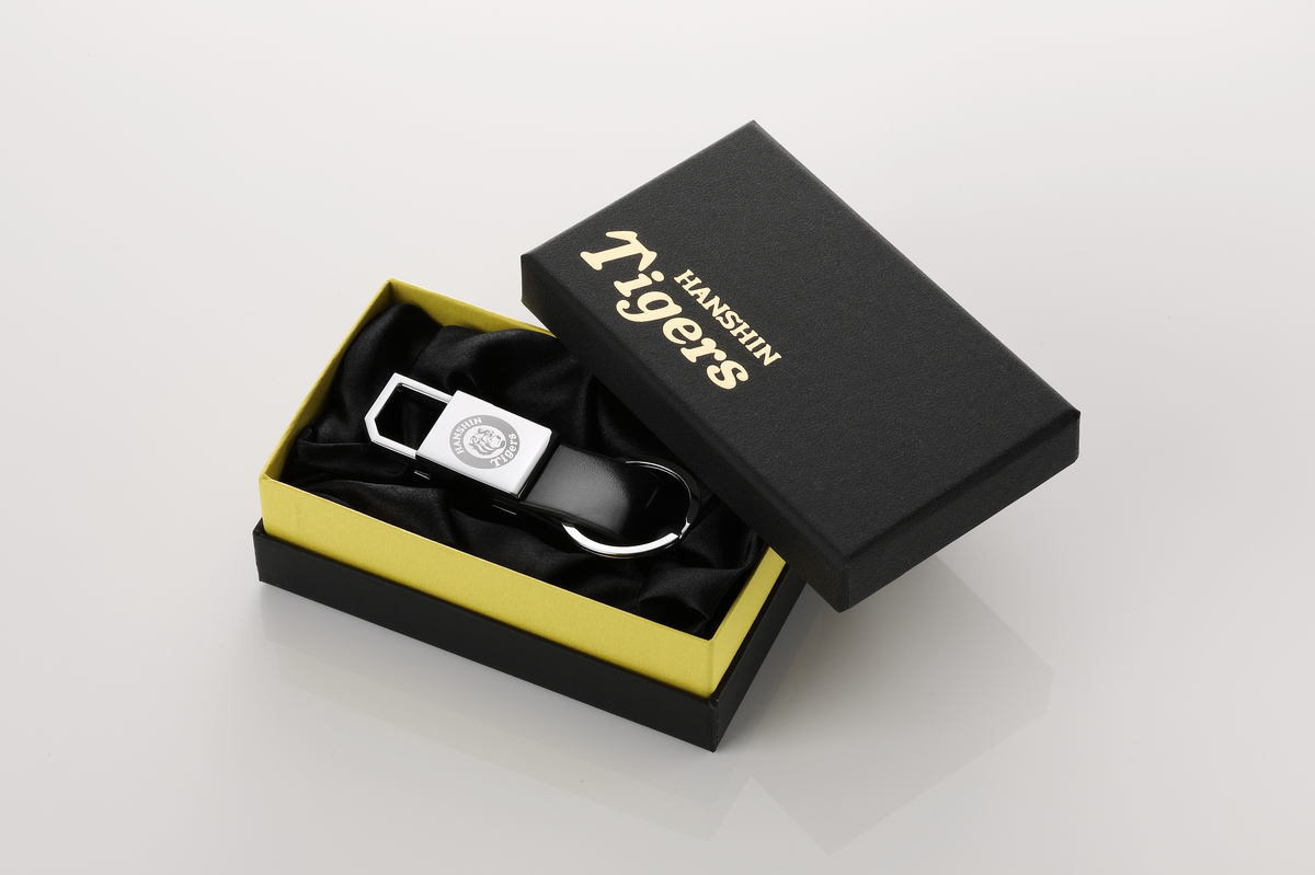 阪神タイガース・牛革キーホルダー　ku186-018-r