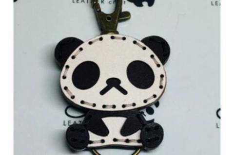 ヤブ＆zooパンダ レザーキーホルダーセット