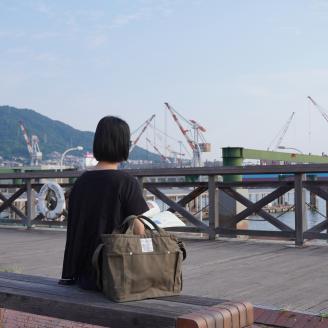 2way ショルダーバッグ L・[HUG-はぐ-]　カーキ