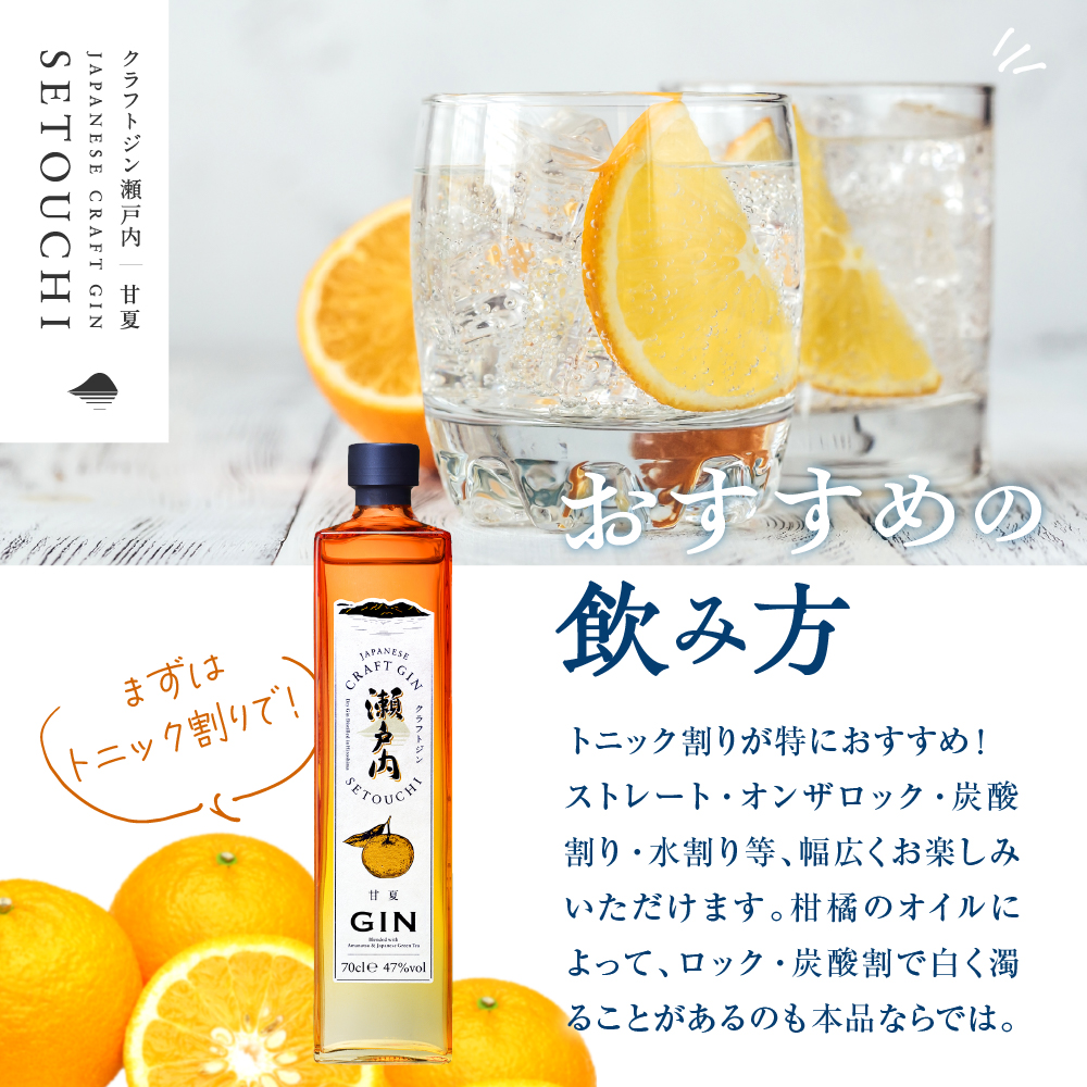 クラフトジン瀬戸内 甘夏　700ml