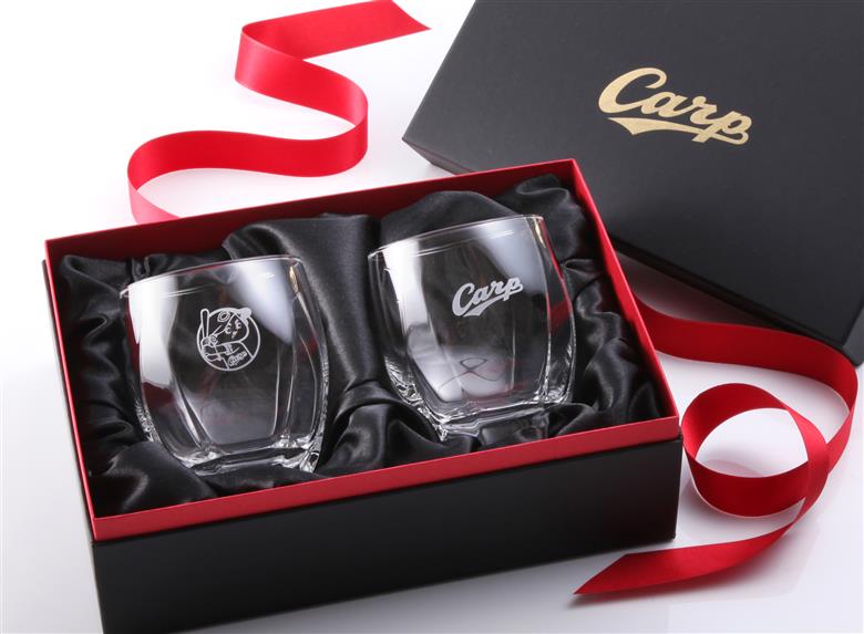 カープ八角オールドグラス／ペア　ku186-002-r