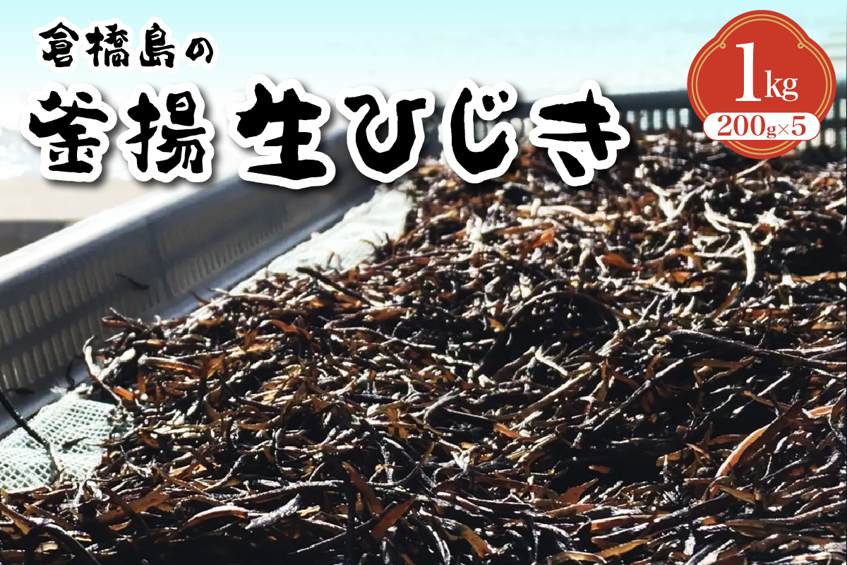 【2025年12月～発送】食べたことある？釜揚生ひじき 1kg (200g×5袋)