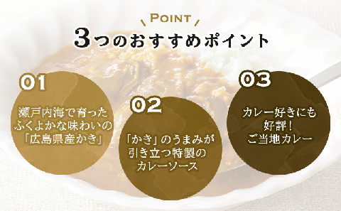 広島名産 かき カレー 中辛 200g×10個セット