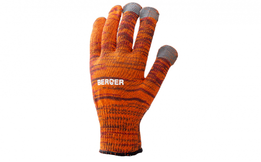 BG-2 ベルガー カットプロテクト オレンジカモ｜キャンプ アウトドア 手袋 グローブ 耐切創 保護 カジュアル カモフラージュ タッチパネル対応 耐切創性 切れにくい グリップ力 耐熱性