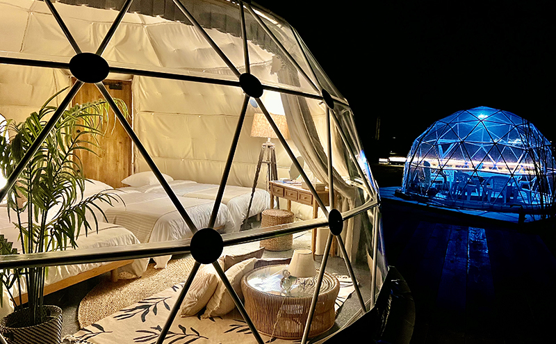 グランピングCoCoChi 施設利用券 4万円分 グランピング キャンプ バーベキュー 広島県 竹原市