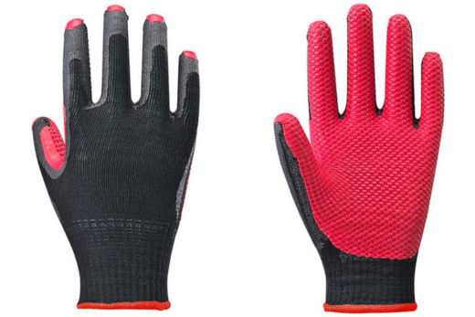 手袋 快適ラバース 1袋(5双)｜グリップ フィット感 伸縮 快適 すべり止め 作業用 園芸 農作業 運送 土木 建設 サイズを選べる