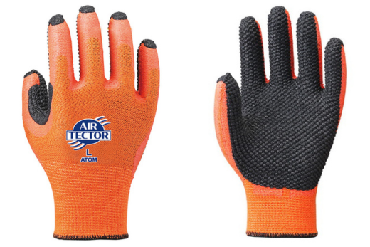 手袋 エアテクターX 1袋(5双)｜快適 通気性 空気が抜ける ポーラス加工 2010年度グッドデザイン賞受賞 グリップ フィット感 伸縮 すべり止め 作業用 園芸 農作業 運送 土木 建設 サイズを選べる