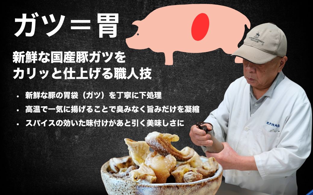 珍味 揚げホルモン せんじがら 180g (60g×3) 広島 瀬戸内 ご当地おつまみ 尾野精肉店