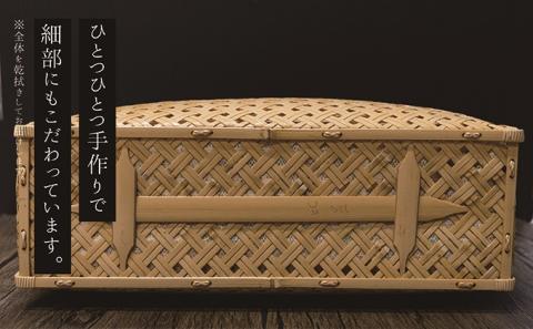 竹工芸品手提げバッグ（四ツ目編み）