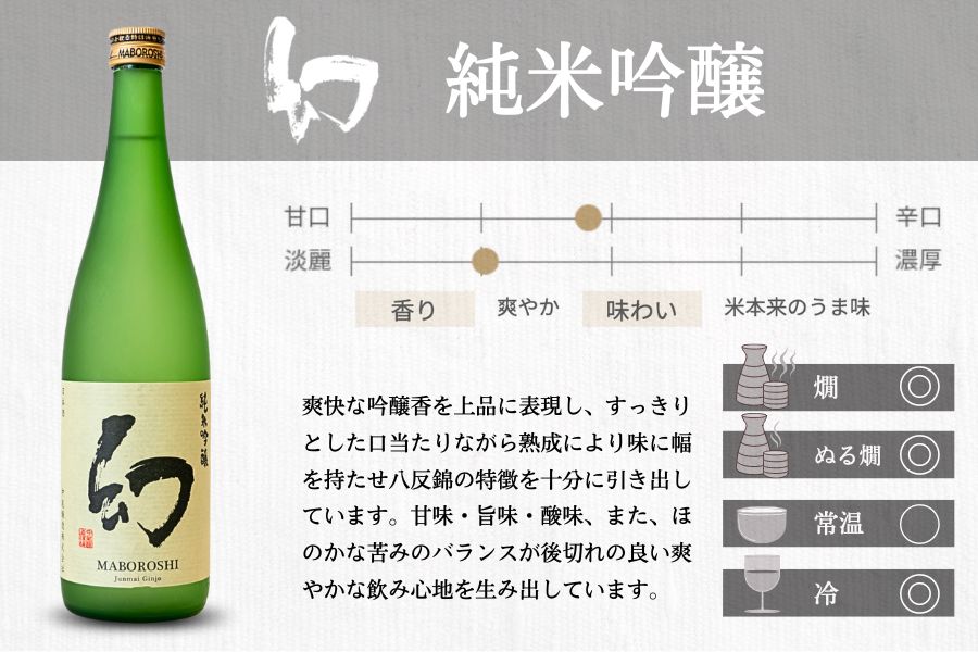 中尾醸造 のみくらべ 720ml×3本 誠鏡 幻【日本酒 お酒 まぼろし 辛口 純米吟醸 純米酒 冷酒 熱燗 燗酒 飲み比べ】