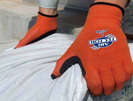 手袋 エアテクターX 3袋(15双)｜快適 通気性 空気が抜ける ポーラス加工 2010年度グッドデザイン賞受賞 グリップ フィット感 伸縮 すべり止め 作業用 園芸 農作業 運送 土木 建設 サイズを選べる