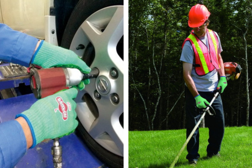 手袋 しんげんくん 3袋(3双)｜振動軽減 衝撃軽減 振動 衝撃 刈払機 削岩機 インパクト工具 すべり止め 通気性 通気 しんげん 防振 すべり止め サイズを選べる