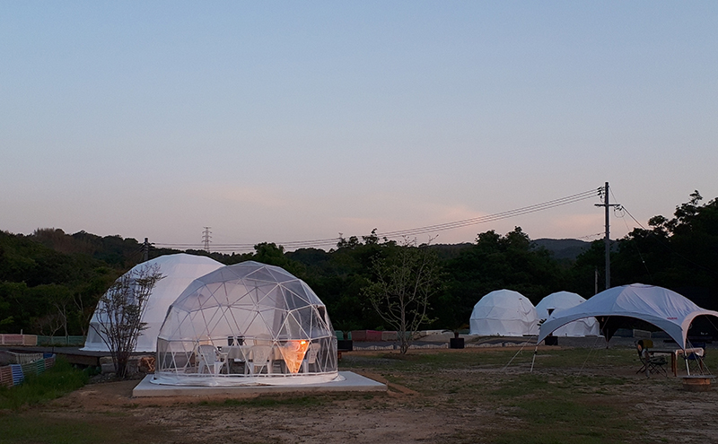 グランピングCoCoChi 施設利用券 2万円分 グランピング キャンプ バーベキュー  広島県 竹原市