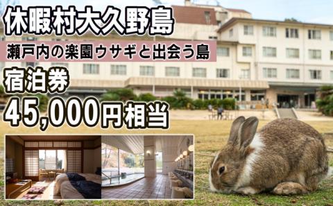 うさぎの島 ファミリー宿泊券（45，000円相当）