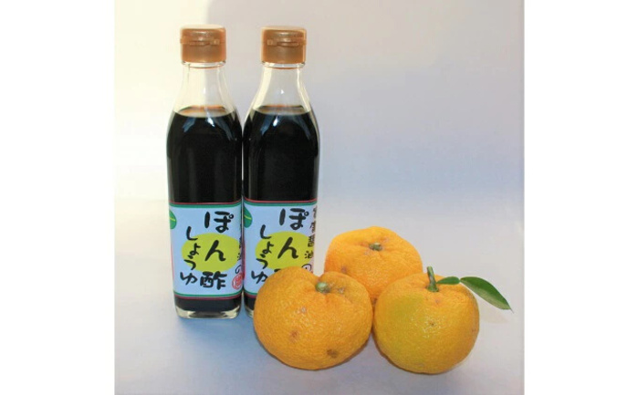 ゆずぽん酢 2本セット 三原市 実広醤油 調味料 ポン酢 ゆず 柚子 しょうゆ セット 007006