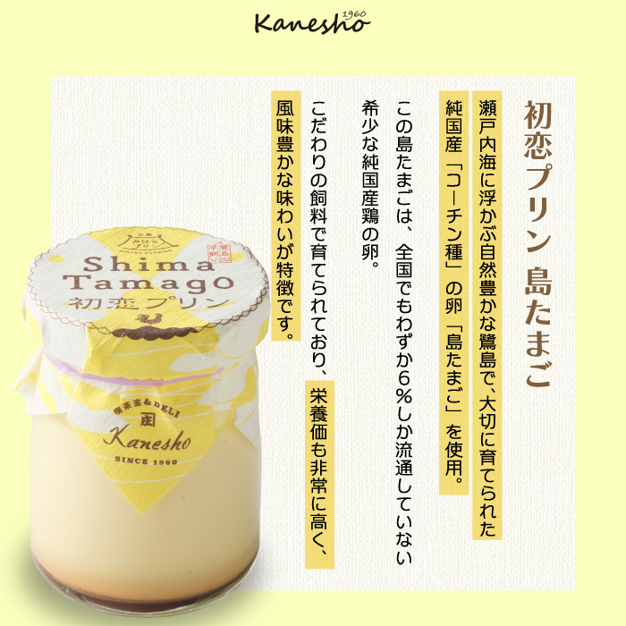 広島みはらプリン 3種類 6個セット たこのプディング・サレ　塩味の神明鶏のプディング・サレ　島たまごプリン かねしょう  スイーツ デザート 洋菓子 おやつ お菓子 菓子 ギフト 010004