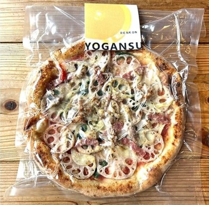 薪窯焼き冷凍「YOGANSU PIZZA」2枚セット（みはら神明鶏の燻製＆だいわれんこん）011003