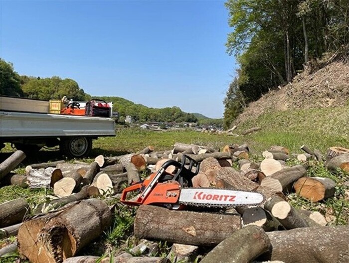 薪ストーブに最適！しっかり暖かい「カシ・クヌギ」乾燥薪（40cm）12kg アウトドア キャンプ 暖炉 焚き火 002006