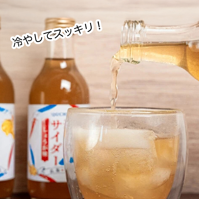 瀬戸内サイダー(しょうが味)200ml×12本 瀬戸内 レモン ジュース ジンジャーエール はちみつ 生姜 飲料 無添加 炭酸飲料 まとめ買い 023008