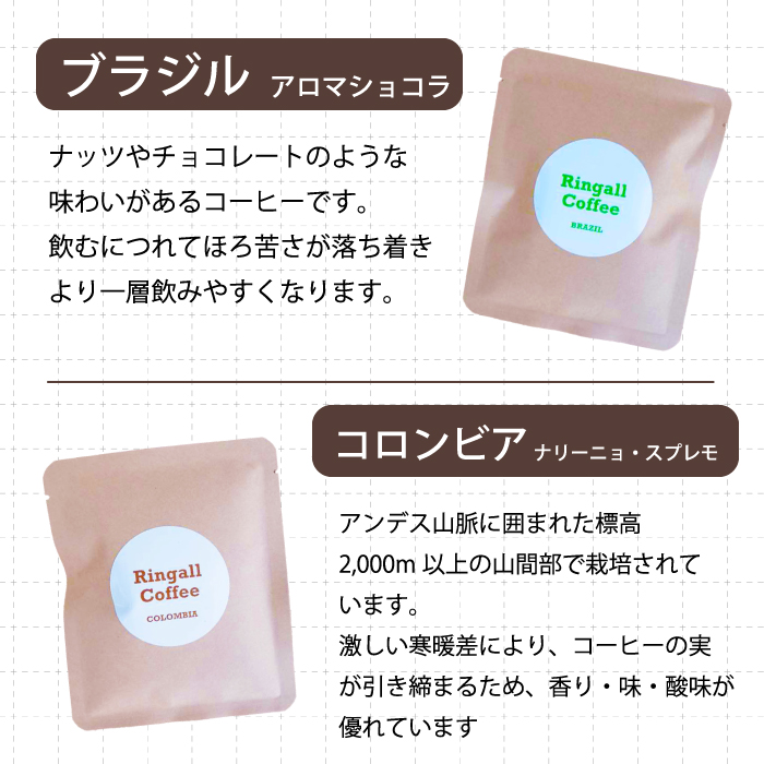 【自家焙煎】ドリップバックコーヒー 10個セット ５種飲み比べ 珈琲 ブレンド パック 広島県 三原市194002