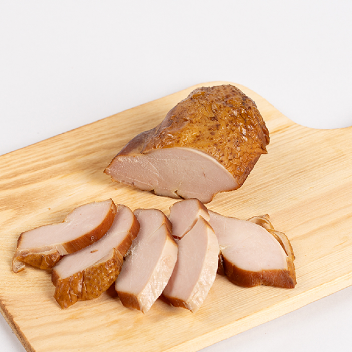 無添加スモークチキン 胸肉 3個 取り寄せ サラダ用チキン ご当地グルメ 無薬で育てた広島産 鶏肉を使用した自家製スローフード 手作り 鶏の燻製 広島県三原市 024004