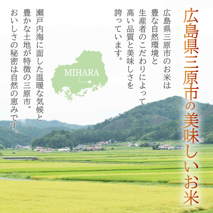 【先行受付】《令和8年新米》【6か月定期便】みはら高原米 浮城 ～ こしひかり ～ 玄米5kg 2026年9月下旬頃発送予定 コシヒカリ お米 米 ごはん ご飯 広島県 三原市 220087