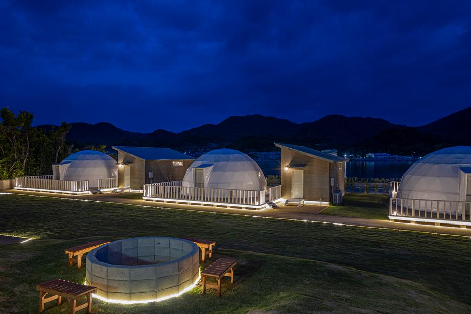 グランヴィレッジ瀬戸内しまなみ　グランピング宿泊ギフト券（9000円分）【宿泊券 旅行 クーポン チケット トラベル しまなみ海道 リゾート グランピング 広島県 尾道市】