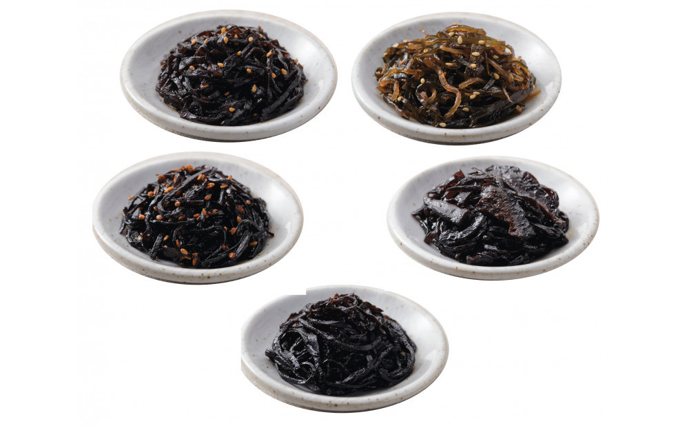 5種の食べ比べ！　昆布三昧セット（80g×5個）