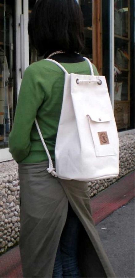 帆布マリンリュック（小）２WAY（手提げ・リュック）[尾道 帆布鞄 彩工房]【尾道 はんぷ バッグ かばん 特産品 シンプル ファッション 人気 おすすめ 広島県  尾道市】