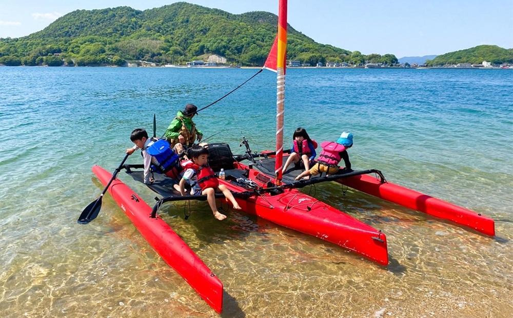 【広島・尾道】百島でトリマランカヤック体験 | 2時間利用【マリンスポーツ 観光 旅行 チケット 利用券 しまなみ 瀬戸内 リゾート　離島 おすすめ 広島県 尾道市】