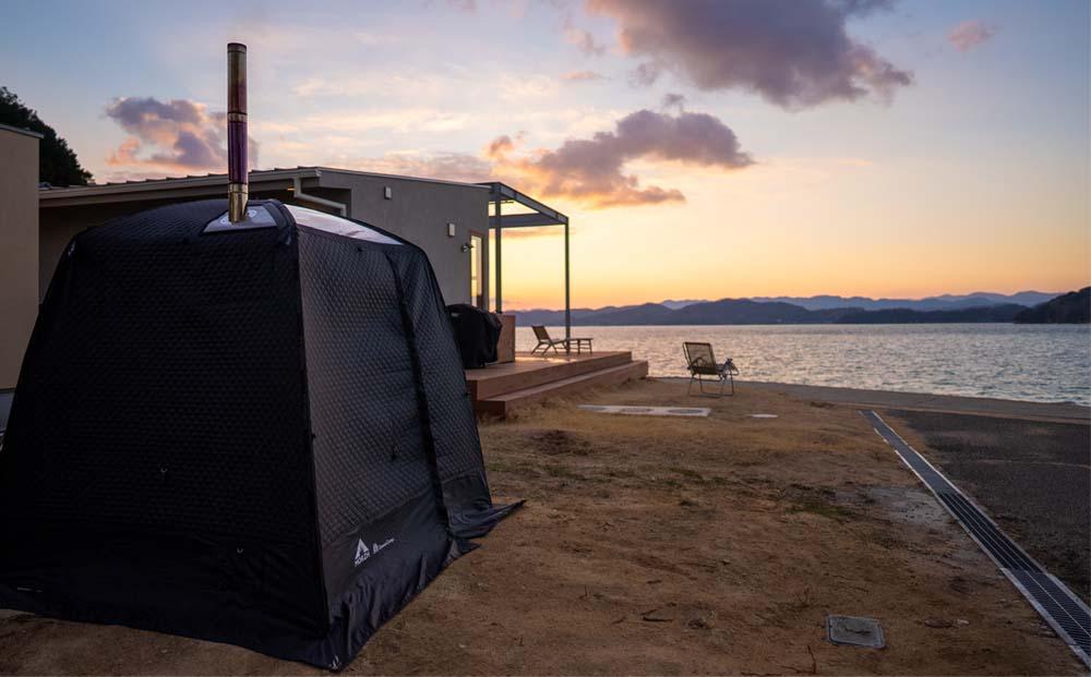 【広島・尾道】 百島のビーチでテントサウナ | 2時間利用【マリンスポーツ 観光 旅行 チケット 利用券 しまなみ 瀬戸内 リゾート　離島 おすすめ 広島県 尾道市】