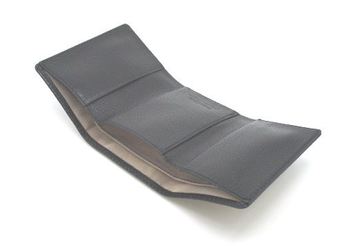 ★【限定20／ブラック】コンパクトウォレット【革工房いんのしま 牛革 財布】