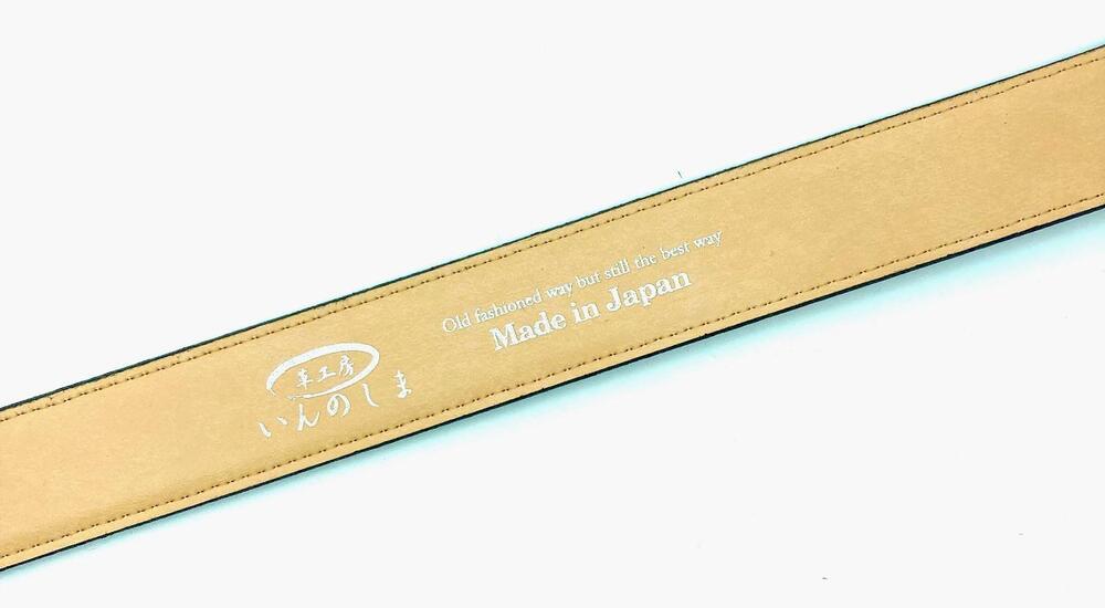 革工房いんのしま姫路産牛革フィットベルト(黒)M寸【レザー 小物 ファッション ギフト 贈り物 プレゼント 人気 おすすめ 広島県  尾道市】