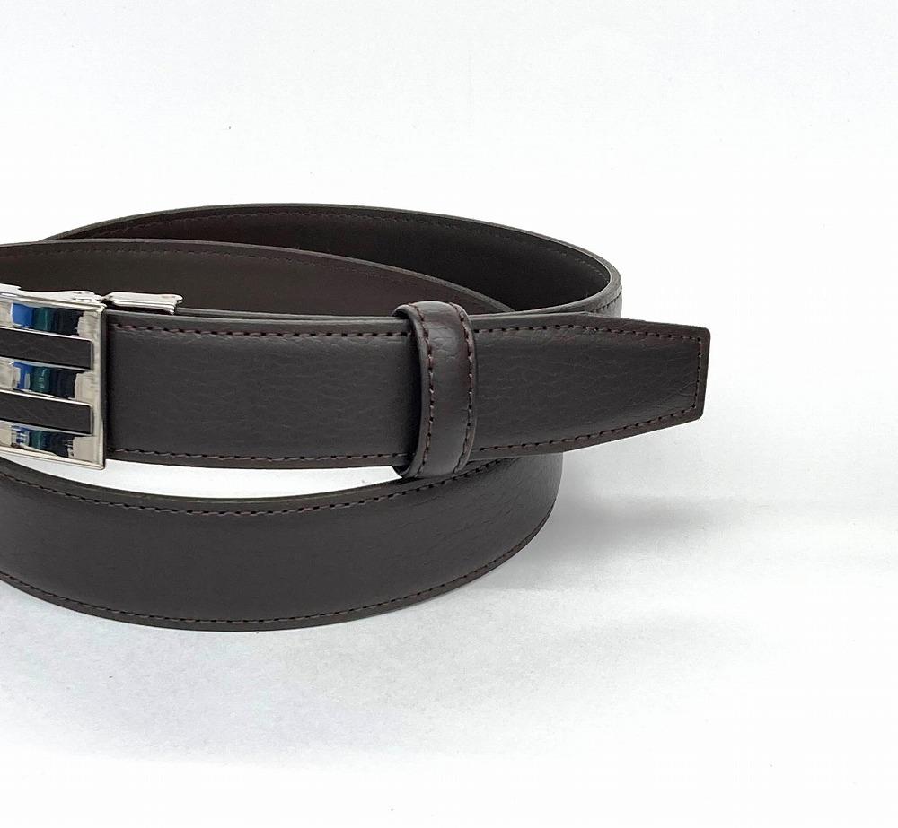 革工房いんのしま牛革(床革PU加工)ベルトM寸(チョコ)【レザー 小物 ファッション ギフト 贈り物 プレゼント 人気 おすすめ 広島県  尾道市】