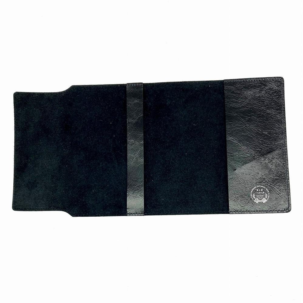 革工房いんのしまシワが楽しめる牛革ブックカバー文庫本サイズ(色:ブラック)【レザー 小物 ギフト 贈り物 プレゼント 人気 おすすめ 広島県  尾道市】